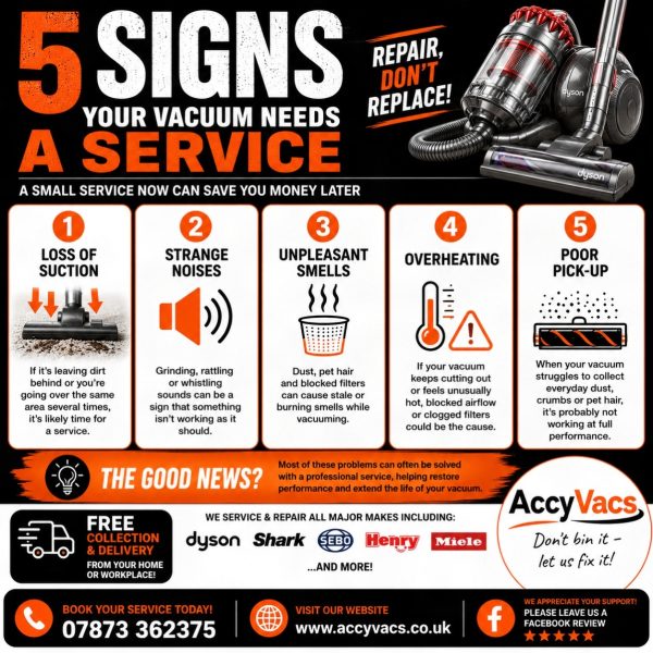 Vacuum cleaner servicing Burnly