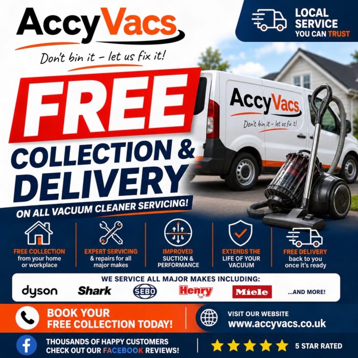 Vacuum cleaner servicing Pendle